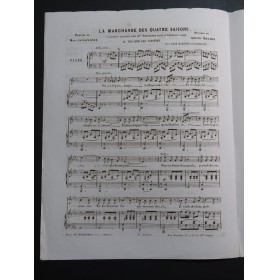 ABADIE Louis La Marchande des Quatre Saisons Chant Piano ca1850