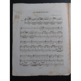 PUGET Loïsa La Poste de Village Chant Piano 1840