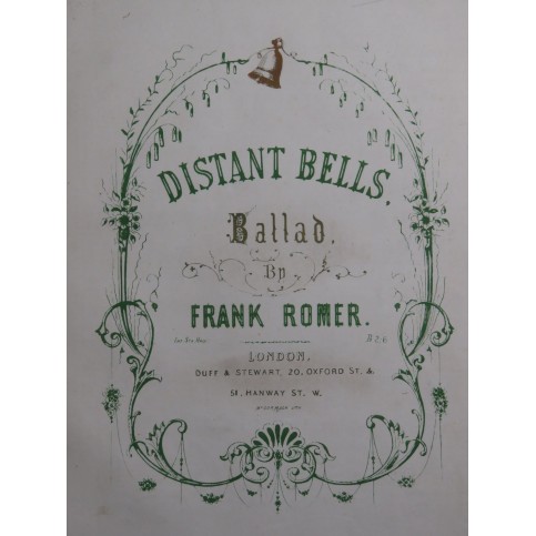 ROMER Frank Distant Bells Chant Piano XIXe siècle