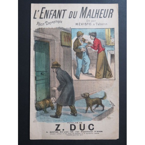 L'Enfant du Malheur Z. Duc Récit Dramatique