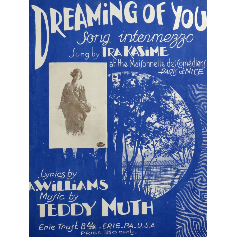 MUTH Teddy Dreaming of you ! Chant Piano 1926