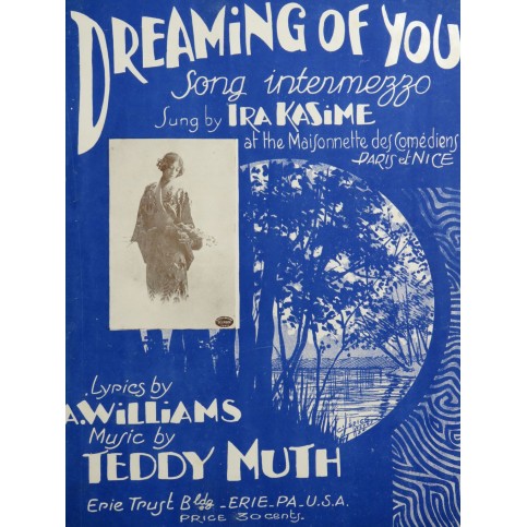 MUTH Teddy Dreaming of you ! Chant Piano 1926