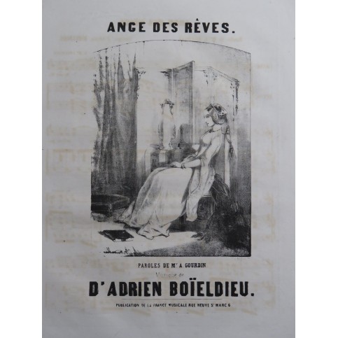 BOÏELDIEU Adrien Ange des Rêves Chant Piano ca1830