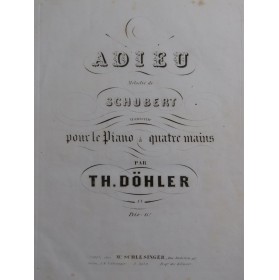 DÖHLER Alexandre Adieu de...