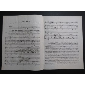 DE SAINT PRIEST Auguste Marguerite, Fermez les Yeux ! Chant Piano ca1840