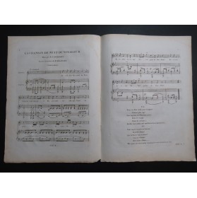 SCHUBERT Franz Chanson de nuit du Voyageur Chant Piano ca1830
