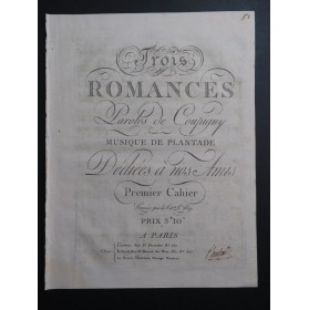 PLANTADE Charles Aux Champs où tout repose Signature Chant Piano ca1797