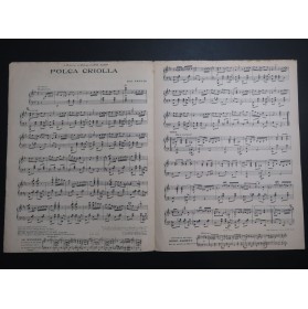 SENTIS José Polca Criolla Piano 1922