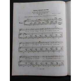 MONTFORT A. Venez Songes Légers Chant Piano ca1840