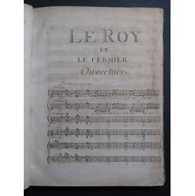 MONSIGNY P. A. Le Roy et le Fermier Opéra Chant Orchestre 1762