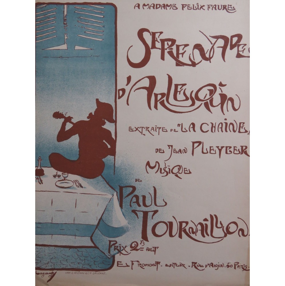 TOURNAILLON Paul Sérénade Chant Piano