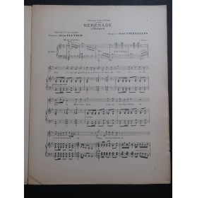 TOURNAILLON Paul Sérénade Chant Piano