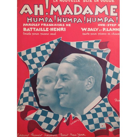 DALY William LANNIN Paul Ah ! Madame ! Chant Piano 1923