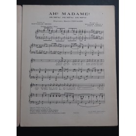 DALY William LANNIN Paul Ah ! Madame ! Chant Piano 1923