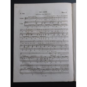 MASSET J. J. Le Gave Souvenir des Pyrénées Dédicace Chant Piano ca1835