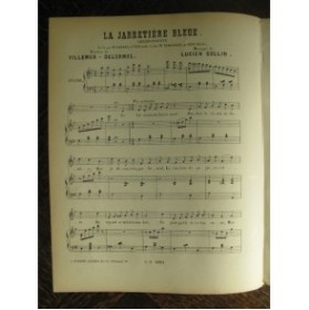 COLLIN Lucien La jarretière Bleue Chant Piano XIXe