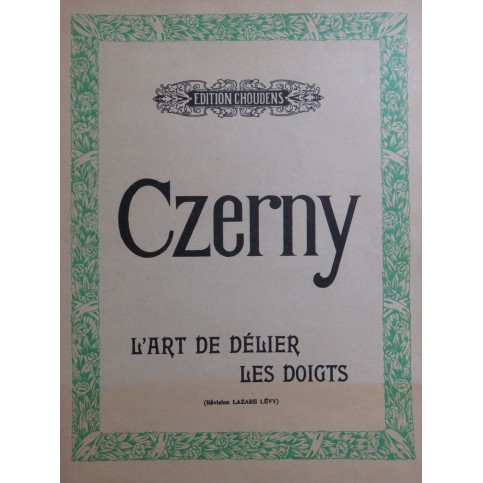 CZERNY Charles L'art de délier les doigts op 740 Piano 1974