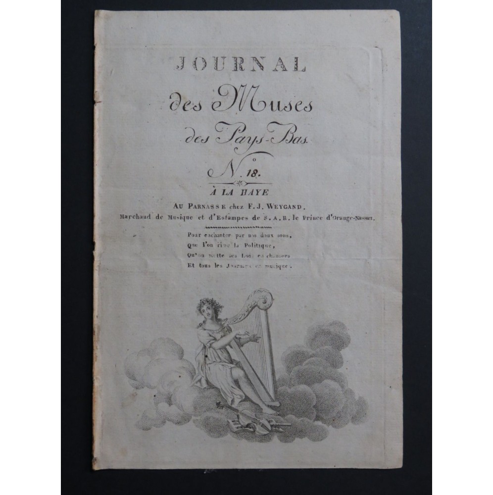 DE PEELLAERT Auguste Les Adieux Chant Piano ou Harpe ca1830
