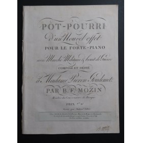 MOZIN Benoît François Pot-Pourri Signature Piano XVIIIe