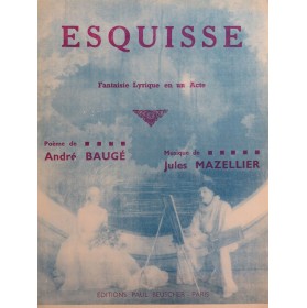 MAZELLIER Jules Esquisse...