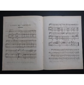 PANSERON Auguste L'Union des Sarcelles Chant Piano ca1840
