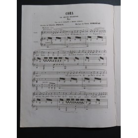 BORDÈSE Luigi Cora Chant Piano ca1855