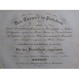 Das Turnier in Potsdam 2tes...