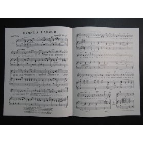 Hymne à l'Amour Edith Piaf Marguerite Monnot Chant Piano 1974