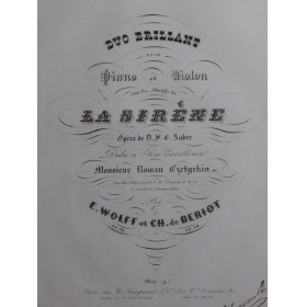 WOLFF E. DE BÉRIOT Ch. Duo...