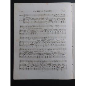 BOIELDIEU Adrien La Jeune Malade Chant Piano ca1830