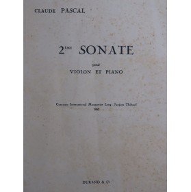 PASCAL Claude Sonate No 2...