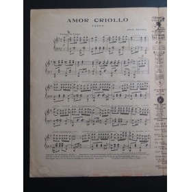 SENTIS José Amor Criollo Piano 1927
