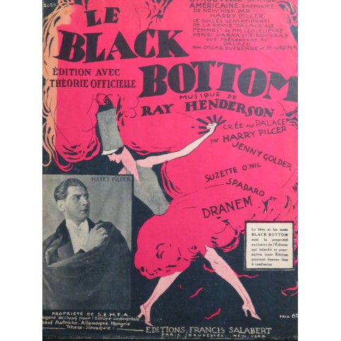 HENDERSON Ray Le Black Bottom Piano 1926