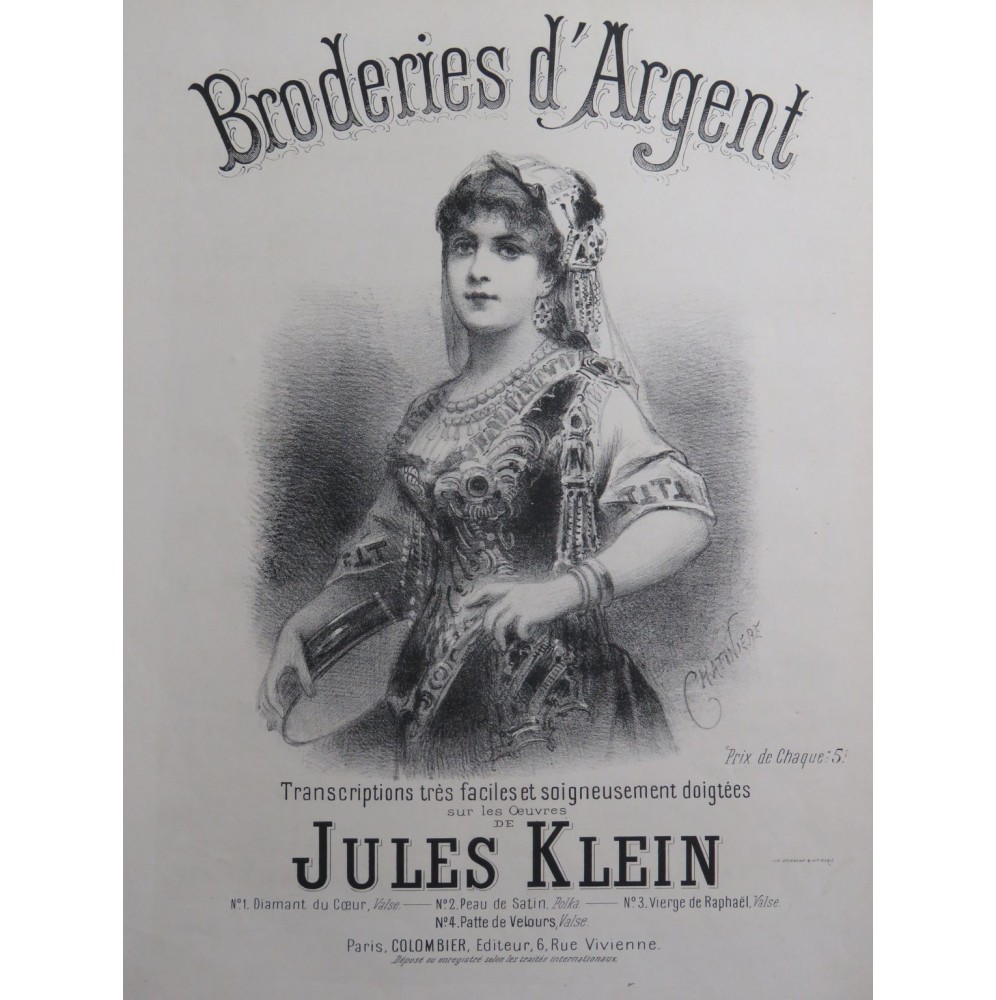 KLEIN Jules Patte de Velours Piano XIXe siècle