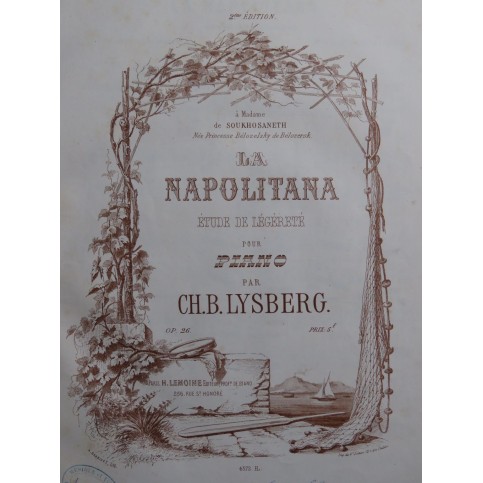LYSBERG Ch. B. La Napolitana op 26 Piano ca1860