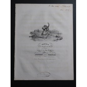 GRISAR Albert Tragala Dédicace Chant Piano 1834