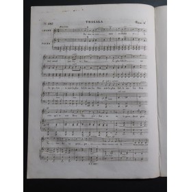 GRISAR Albert Tragala Dédicace Chant Piano 1834