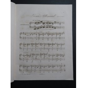 HERZ Henri Les Trois Genres No 3 Allemand op 88 Piano 1837