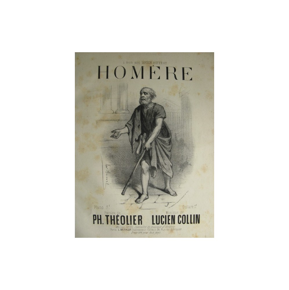 COLLIN Lucien Homère Chant Piano XIXe