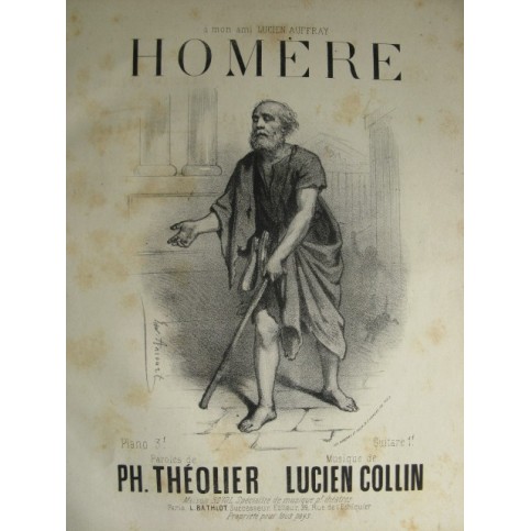 COLLIN Lucien Homère Chant Piano XIXe