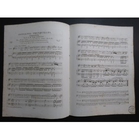 PANSERON Auguste Montagnes Tranquilles Chant Piano ca1830