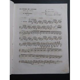 VIEUXTEMPS Henri Études de Concert op 16 1ère Suite Violon ca1845