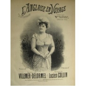 COLLIN Lucien L'Anglaise en Voyage Chant Piano XIXe