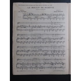 MERCIER René Le Moulin de Suzette Chant Piano 1922