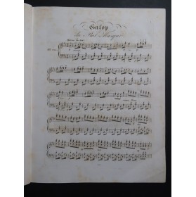 HERZ Henri Galop Favori Gustave ou le Bal Masqué Piano ca1835