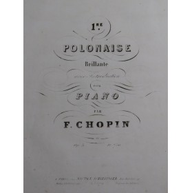 CHOPIN Frédéric Polonaise...