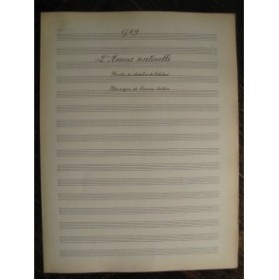 COLLIN Lucien L'Amour Sentinelle Manuscrit Chant Piano 1916