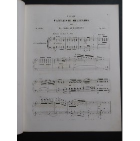 HERZ Henri Grande Fantaisie La Fille du Régiment op 163 Piano ca1847