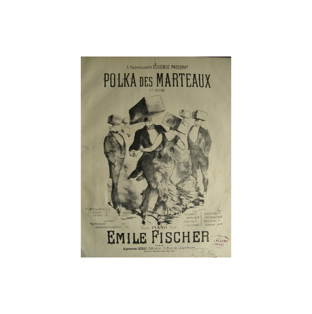FISCHER Emile Polka des Marteaux Piano 1882