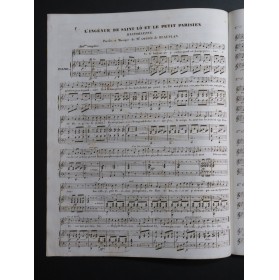 DE BEAUPLAN Amédée L'Ingénue de St Lô et le petit Parisien chant Piano ca1840